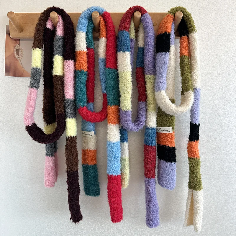 New Street Color Blocked Long Scarf for Women Sweet and Fashionable Korean Ins Decoration Scarf Women Luxury
New Street Color Blocked Long Scarf for Women Sweet and Fashionable Korean Ins Decoration Scarf Women Luxury