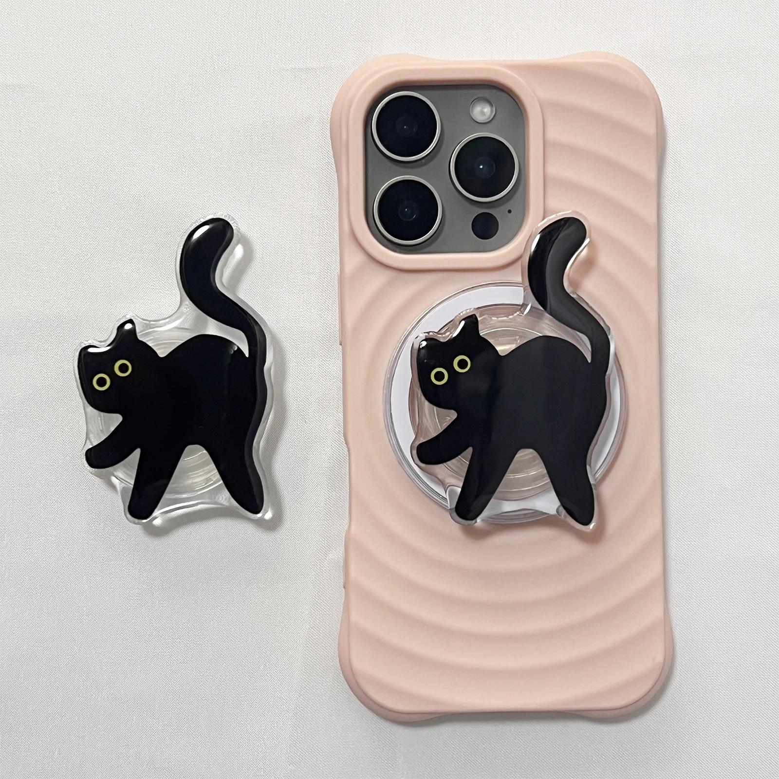 Cute Pet Upturned tail Black Cat Phone Holder Griptok Support For iPhone 17 Pro Max Case Grip Tok Socket Bracket Girl Gift
Cute Pet Upturned tail Black Cat Phone Holder Griptok Support For iPhone 17 Pro Max Case Grip Tok Socket Bracket Girl Gift