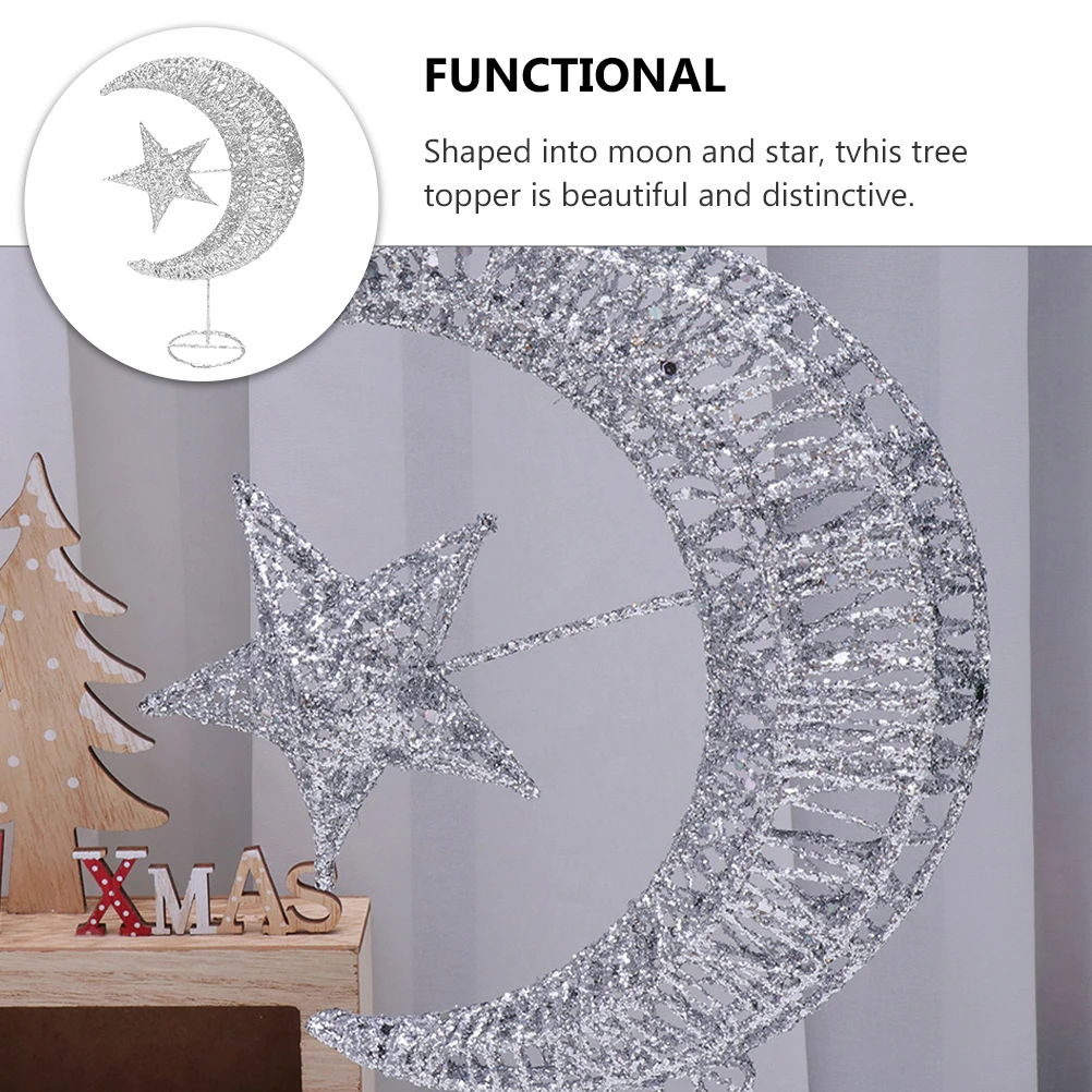1Pcs Glittering Star Tree Topper 30cm Iron Moon Shape Christmas Tree Festival Decor Christmas Decor
1Pcs Glittering Star Tree Topper 30cm Iron Moon Shape Christmas Tree Festival Decor Christmas Decor
