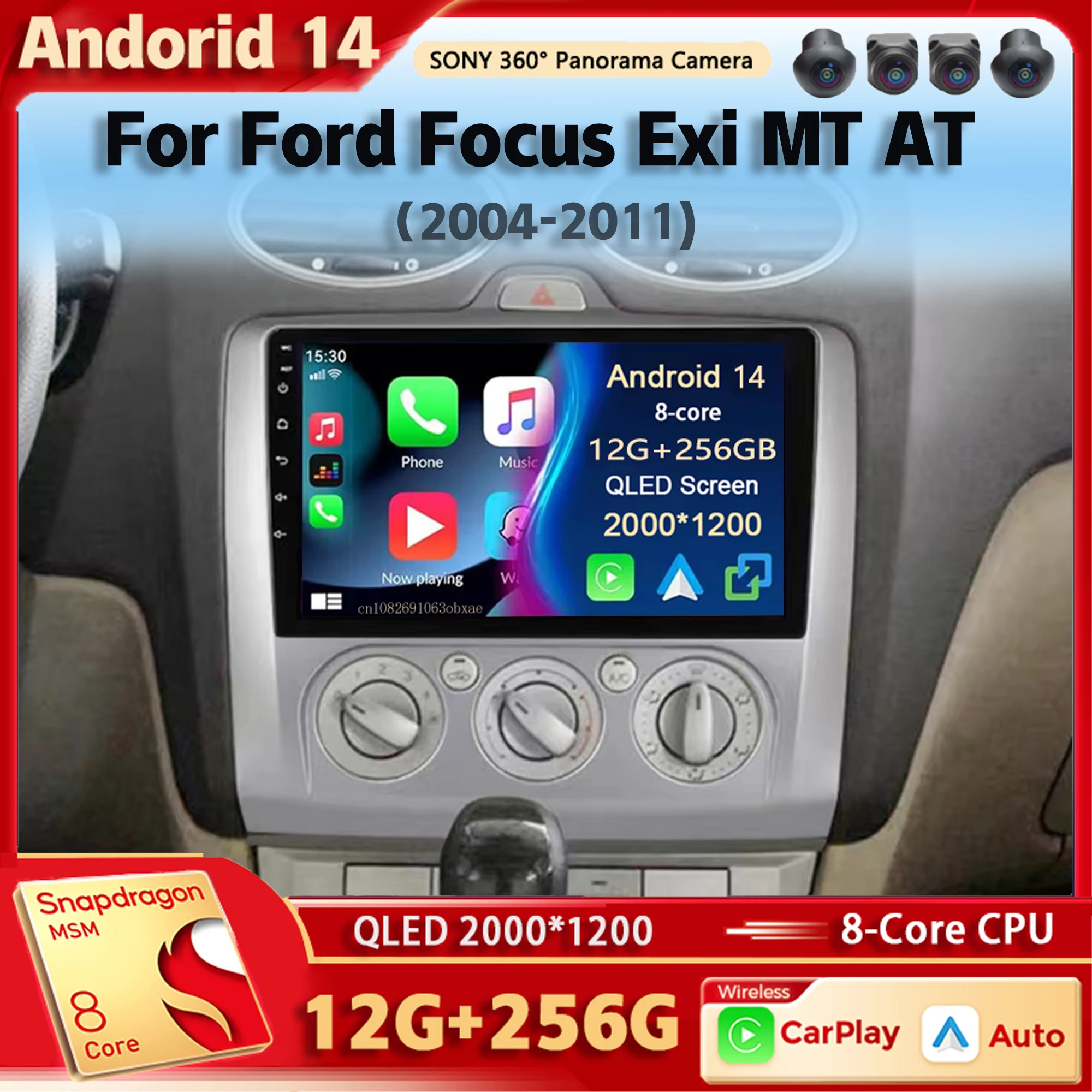 Android 14 Car Radio Multimedia Player for Ford Focus Exi MT AT 2004-2011 Auto Carplay Car Stereo DSP wifi+4G Ai voice 2 Din Gps
Android 14 Car Radio Multimedia Player for Ford Focus Exi MT AT 2004-2011 Auto Carplay Car Stereo DSP wifi+4G Ai voice 2 Din Gps