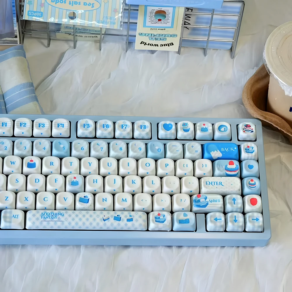 Sweet Dreams MOA Keycap Set PBT 140 Keys Cute Girl for MX Switch HI75 HI8 68 F99 104 64 Wooting Mechanical Keyboards
Sweet Dreams MOA Keycap Set PBT 140 Keys Cute Girl for MX Switch HI75 HI8 68 F99 104 64 Wooting Mechanical Keyboards