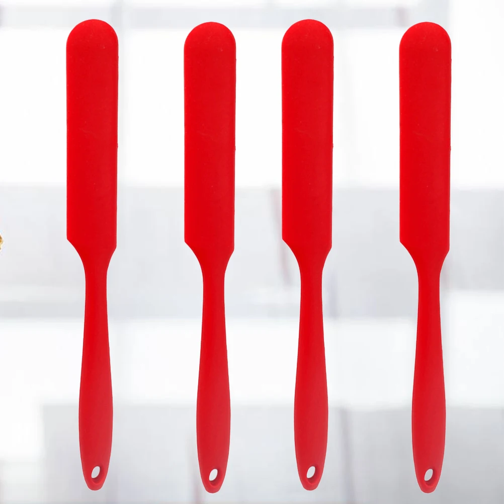 4 Pcs Silicone Spatula Long Shaving Head Integrated Handle Butter Blending Flat Scraper Baking Pastry Tools 
4 Pcs Silicone Spatula Long Shaving Head Integrated Handle Butter Blending Flat Scraper Baking Pastry Tools