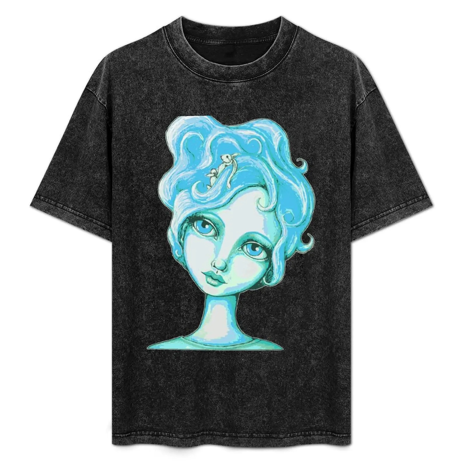 Bunny Bouffant (Cyan Version) T-Shirt Fashion Letter Print T-Shirt
Bunny Bouffant (Cyan Version) T-Shirt Fashion Letter Print T-Shirt