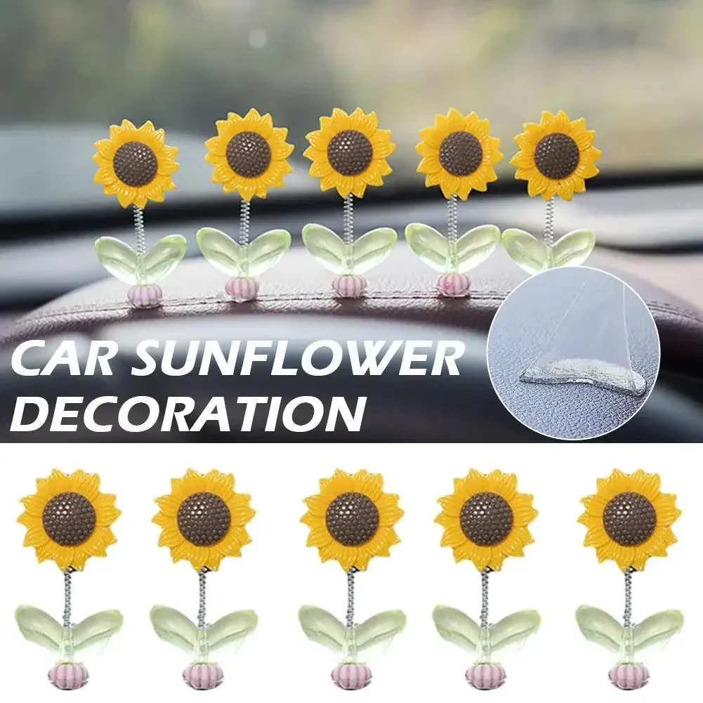 1/5PCS Car Cute Sunflower Shaking Head Ornaments Auto Centre Console Dashboard Mirror Decorative Accessories
1/5PCS Car Cute Sunflower Shaking Head Ornaments Auto Centre Console Dashboard Mirror Decorative Accessories