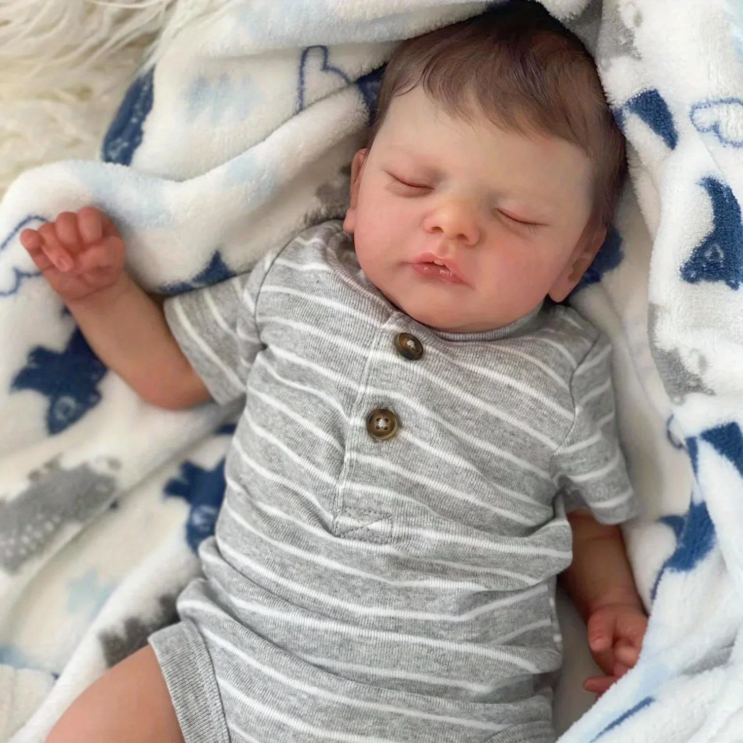 BZDOLL 45cm 17.7inch Asleep Reborn Doll, 3D-Paint Skin & Visible Veins, Cloth Body, Realistic Gift for Kids 3+
BZDOLL 45cm 17.7inch Asleep Reborn Doll, 3D-Paint Skin & Visible Veins, Cloth Body, Realistic Gift for Kids 3+