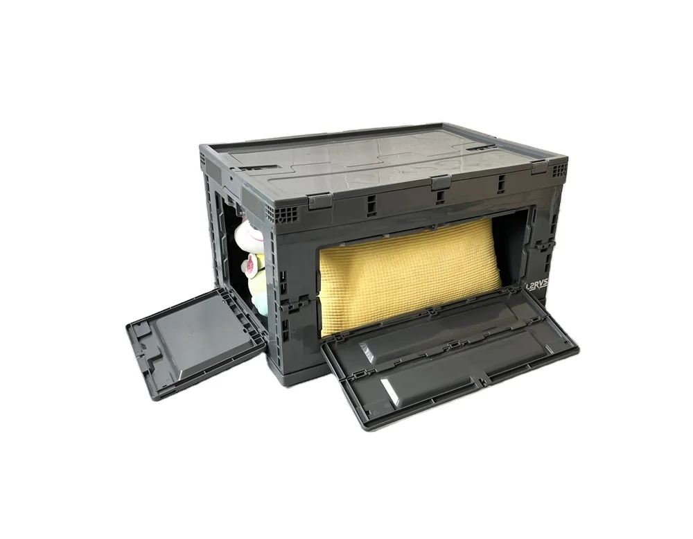 In Stock 80L Dark Grey Color Hard Plastic Material Camping Home Storage Plastic Folding Storage Box Bin With Front Open
In Stock 80L Dark Grey Color Hard Plastic Material Camping Home Storage Plastic Folding Storage Box Bin With Front Open
