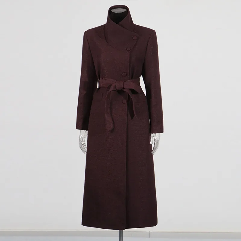 SuperAen Korean Style Retro Coat for Women 2025 Spring New Fashion Turtleneck Lace-up Waist Design Long Trench Coats
SuperAen Korean Style Retro Coat for Women 2025 Spring New Fashion Turtleneck Lace-up Waist Design Long Trench Coats