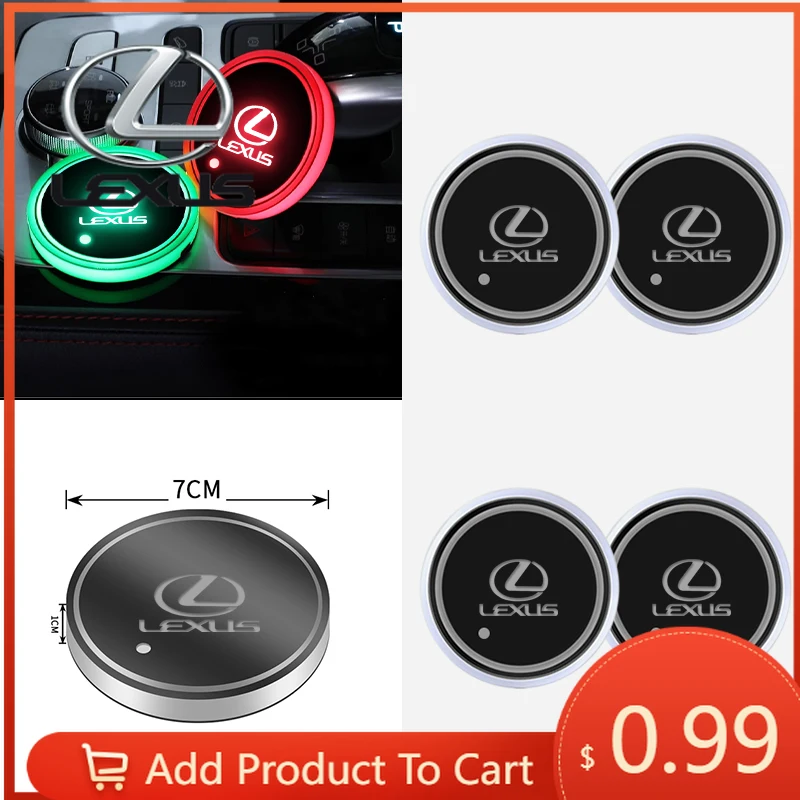 Interior Stickers 1/2pc Car Luminous Water Coaster Car Colorful Atmosphere Light Non-slip Mat For Lexus RX330 IS250 ES300h UX GX
Interior Stickers 1/2pc Car Luminous Water Coaster Car Colorful Atmosphere Light Non-slip Mat For Lexus RX330 IS250 ES300h UX GX