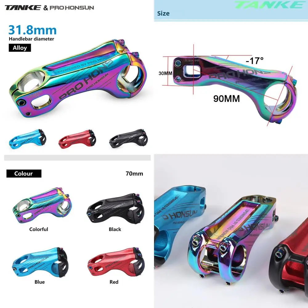 PROHONSUN Вынос руля горного велосипеда 17 градусов 70 90 мм Алюминиевый вынос шоссейного велосипеда Красочный
PROHONSUN Вынос руля горного велосипеда 17 градусов 70 90 мм Алюминиевый вынос шоссейного велосипеда Красочный