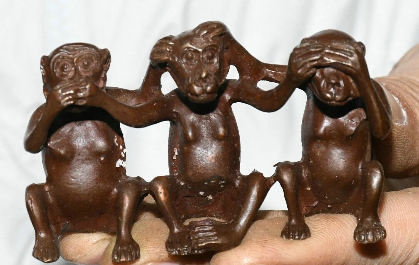 3"Old Antique Chinese Dynasty Bronze Zodiac Year Animal Monkey Statue Set
3"Old Antique Chinese Dynasty Bronze Zodiac Year Animal Monkey Statue Set