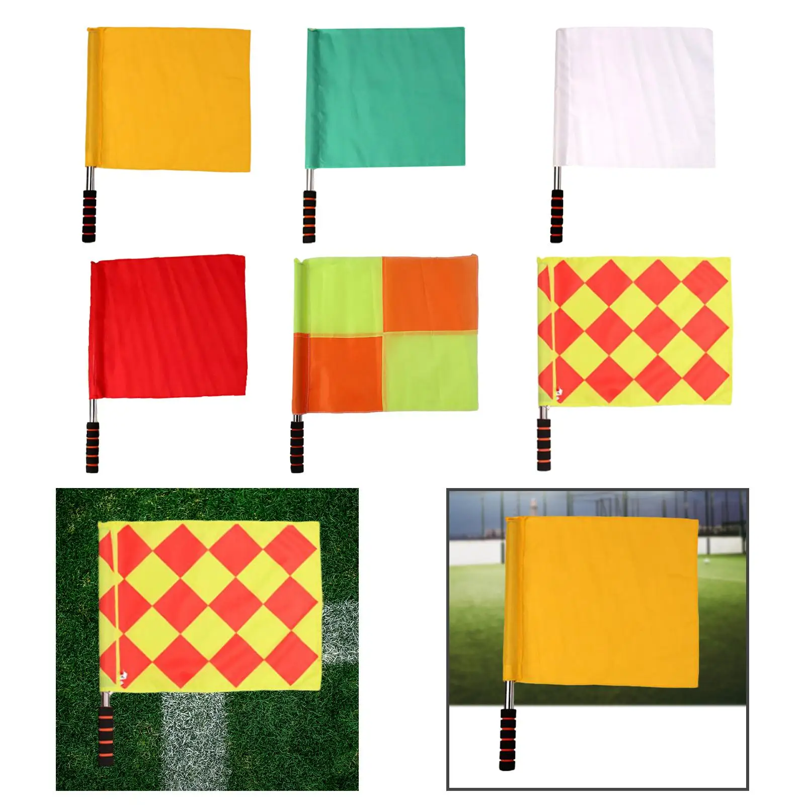 Referee Flag Hand Flag Fair Game Flag Sports Field Competition Flag Traffic Flag for Volleyball Football Traffic
Referee Flag Hand Flag Fair Game Flag Sports Field Competition Flag Traffic Flag for Volleyball Football Traffic