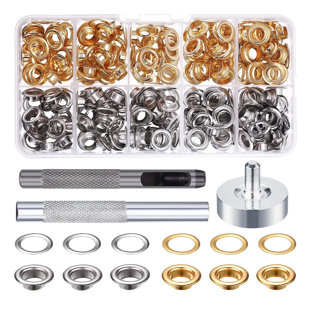 100 шт., комплект втулок 6 мм с инструментами для обуви, поделки своими руками, ушко, застежки для одежды, набор пуговиц, застежки для одежды 
100 шт., комплект втулок 6 мм с инструментами для обуви, поделки своими руками, ушко, застежки для одежды, набор пуговиц, застежки для одежды