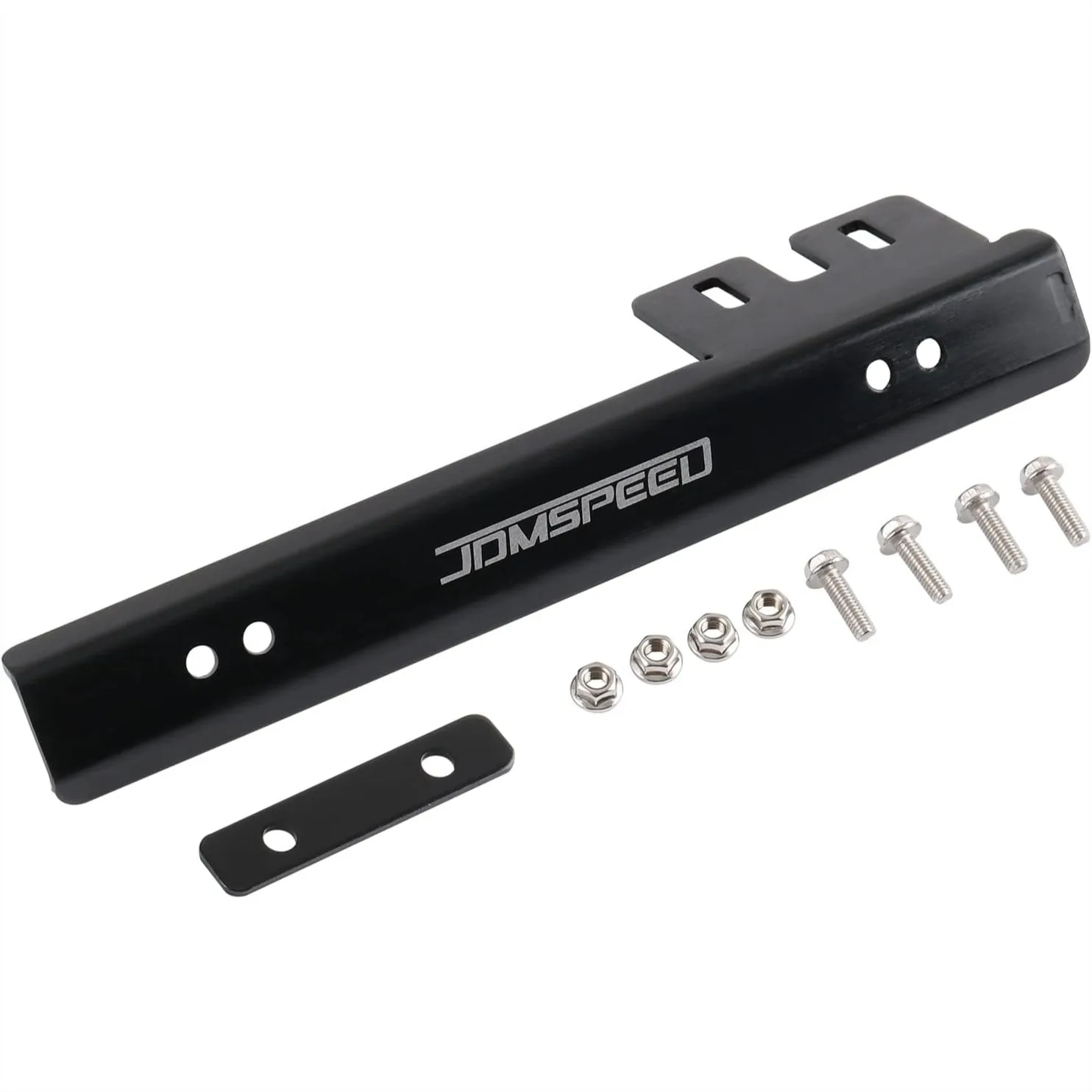 Universal Front Bumper License Plate Mount Bracket - Solid Billet Aluminum Side Relocator
Universal Front Bumper License Plate Mount Bracket - Solid Billet Aluminum Side Relocator