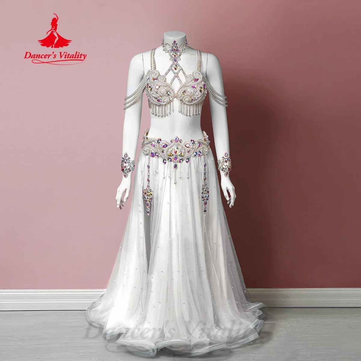 Belly Dancing Clothing Set for Women Customized Exquisite Pearl Bra+Chiffon Long Skirt 2pcs Oriental Dance Performance Costumes
Belly Dancing Clothing Set for Women Customized Exquisite Pearl Bra+Chiffon Long Skirt 2pcs Oriental Dance Performance Costumes