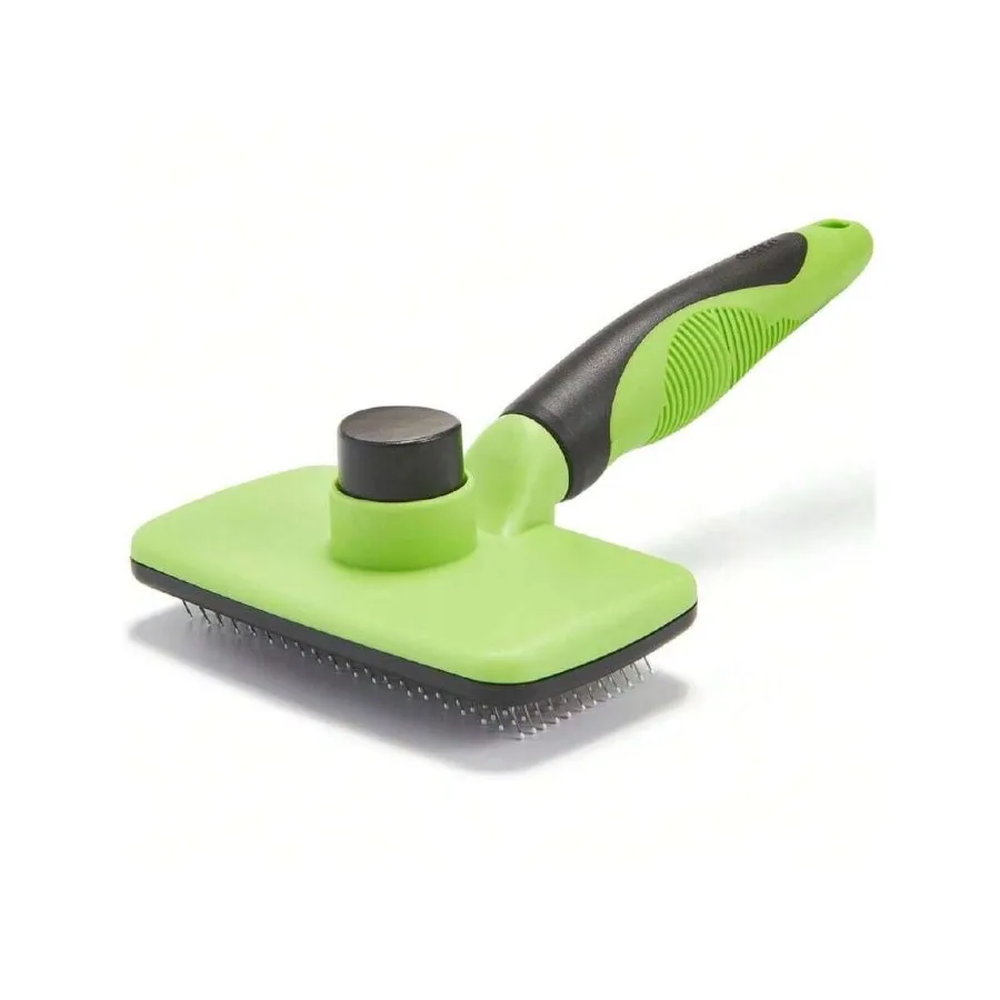 【New Arrival】Self-Cleaning Slicker Brush for Dogs & Cats, Green Pet Grooming Comb with One-Click Release
【New Arrival】Self-Cleaning Slicker Brush for Dogs & Cats, Green Pet Grooming Comb with One-Click Release