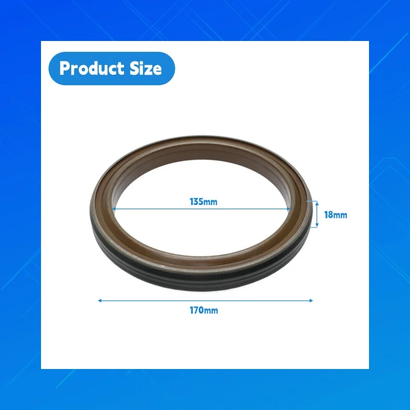 DMHUI high-quality Mercedes - Benz pump truck oil seals,Size135x170x18mm, applicable to Mercedes - Benz pump truck,135-170-18mm
DMHUI high-quality Mercedes - Benz pump truck oil seals,Size135x170x18mm, applicable to Mercedes - Benz pump truck,135-170-18mm
