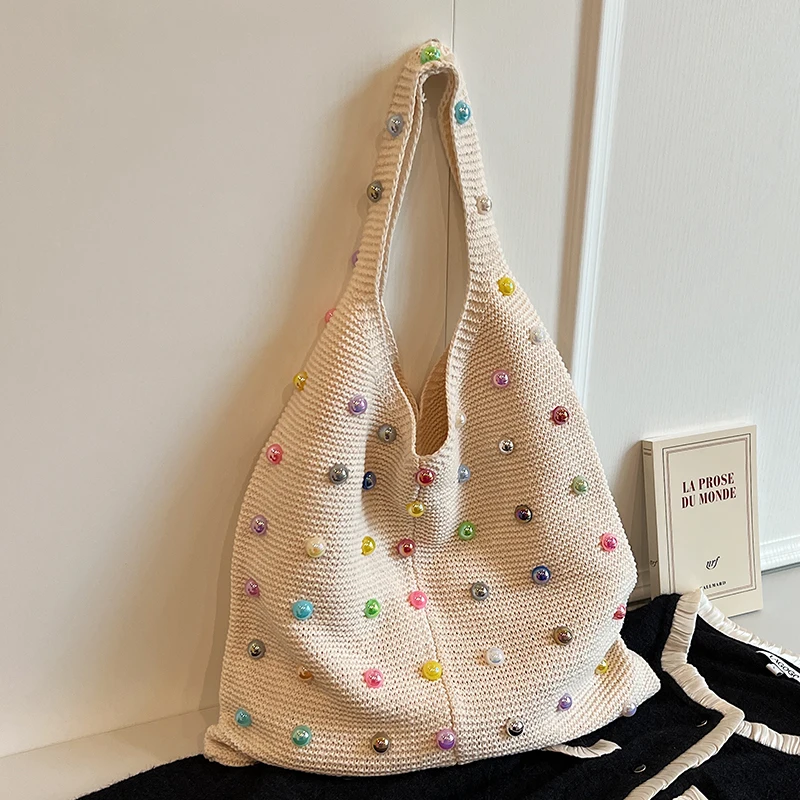 Underarm Knitted Bags Women's Korean-Style Trendy Casual Tote Bag 2025 Summer New Niche High-Grade Shoulder Bag
Underarm Knitted Bags Women's Korean-Style Trendy Casual Tote Bag 2025 Summer New Niche High-Grade Shoulder Bag
