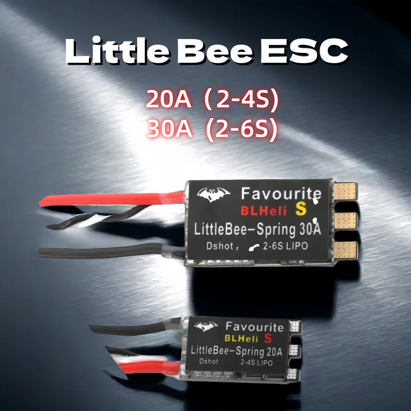 1pcs/4pcs Little Bee Electric Adjustable Mini Blheli-S Crossover Machine Brushless ESC – 20A/30A for Fixed Wing
1pcs/4pcs Little Bee Electric Adjustable Mini Blheli-S Crossover Machine Brushless ESC – 20A/30A for Fixed Wing