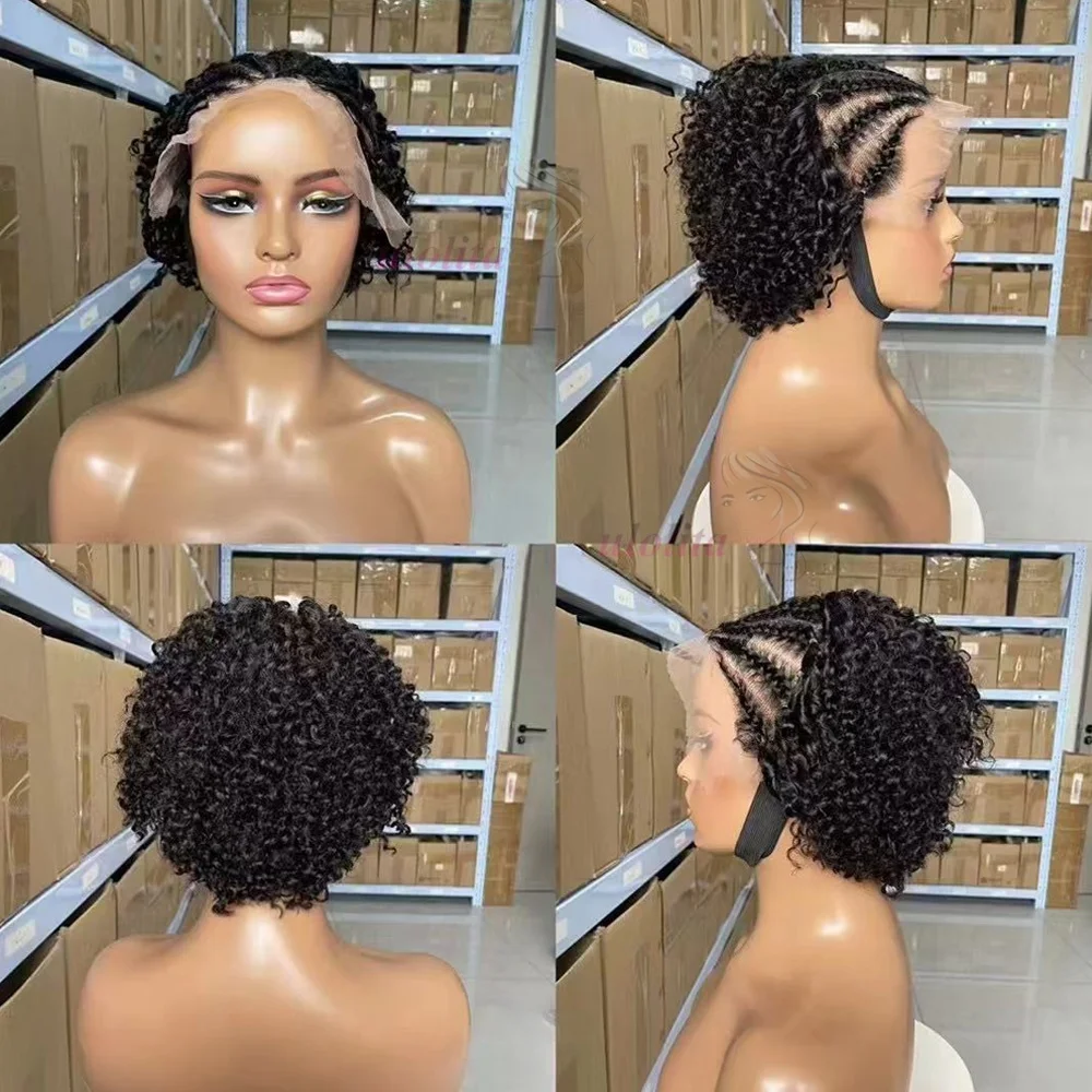 Jerry curly Pixie cut wig Human Hair Braids Afro Kinky Curly Human Hair Wig 13x4 Transparent Lace Frontal Hair Wig for Women 6"
Jerry curly Pixie cut wig Human Hair Braids Afro Kinky Curly Human Hair Wig 13x4 Transparent Lace Frontal Hair Wig for Women 6"