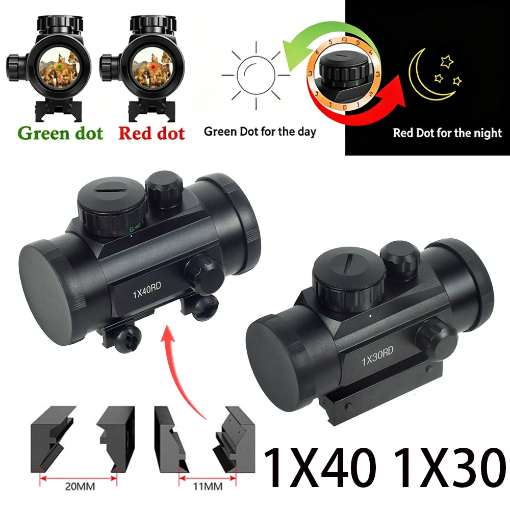 1X40 1X30 Tactical Holographic Red Green Dot Sight Scope Optics For 11mm/20mm Pictinny Rail Adjustable brightness Hunting
1X40 1X30 Tactical Holographic Red Green Dot Sight Scope Optics For 11mm/20mm Pictinny Rail Adjustable brightness Hunting