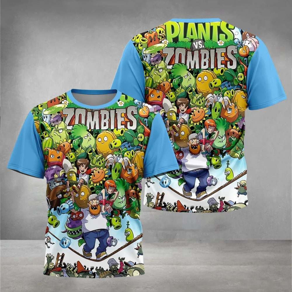 Summer New Casual Fashion T-Shirt For Boys Girls Multi Color Breathable Top3d Printed Plant War Zombie Pattern Children's T-Shi
Summer New Casual Fashion T-Shirt For Boys Girls Multi Color Breathable Top3d Printed Plant War Zombie Pattern Children's T-Shi