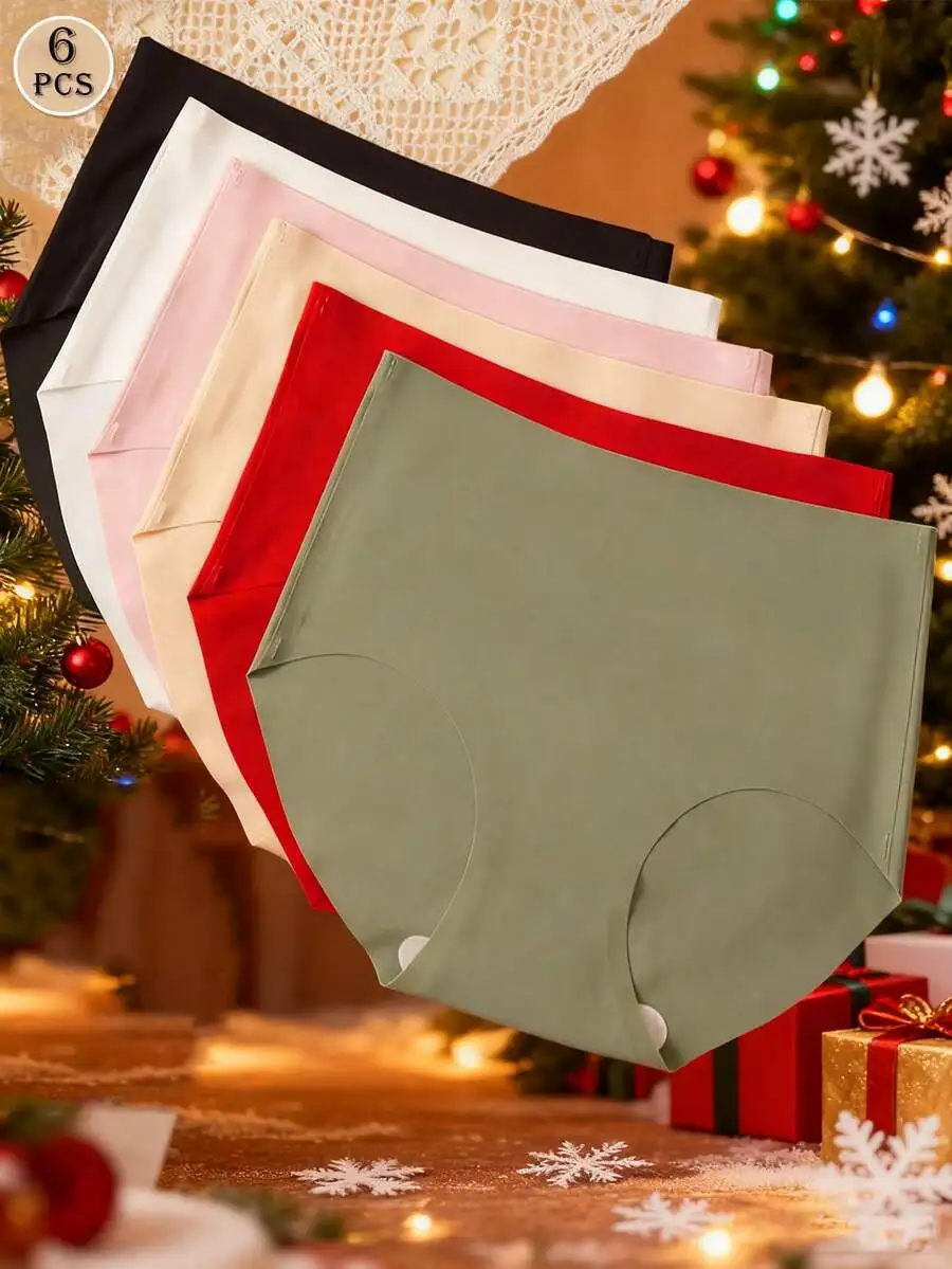 6 Pcs Women Seamless Triangle Panties Invisible Comfortable Underwear Solid Color
6 Pcs Women Seamless Triangle Panties Invisible Comfortable Underwear Solid Color