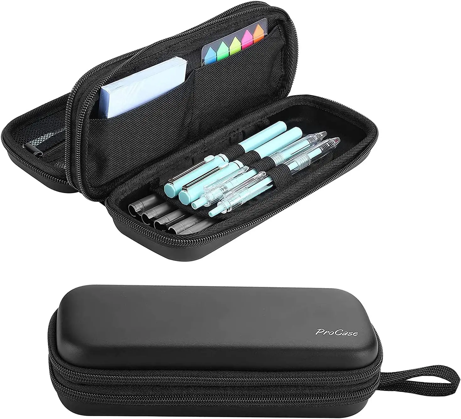 ProCase Pen Pencil Case, 2-Layer EVA Zipper Pencil Box Pouch Large Capacity Stationery Storage Organizer for School Office Supplies -Black
ProCase Pen Pencil Case, 2-Layer EVA Zipper Pencil Box Pouch Large Capacity Stationery Storage Organizer for School Office Supplies -Black
