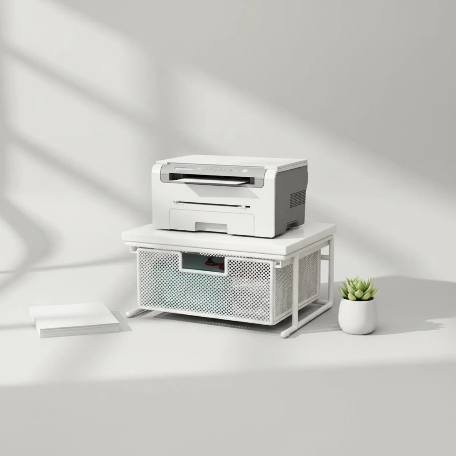 Printer Stand with Drawer Multi-Purpose Desktop Printer Stand Desktop Shelf Sturdy Desk Storage Metal Frame for Study Room
Printer Stand with Drawer Multi-Purpose Desktop Printer Stand Desktop Shelf Sturdy Desk Storage Metal Frame for Study Room