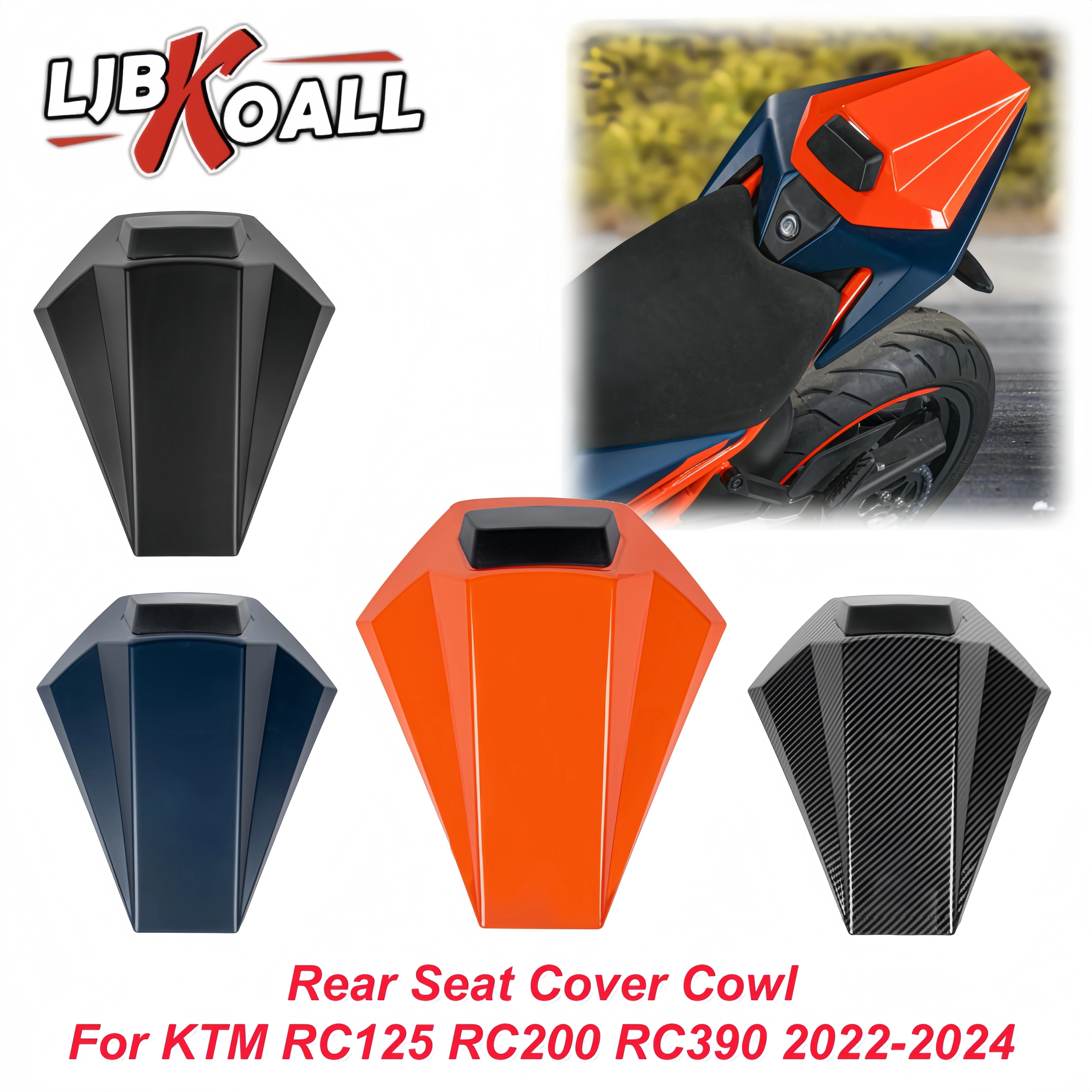 For KTM RC125 RC200 RC390 2022-2024 Rear Seat Cover for RC390 RC125 RC200 Rear Passenger Solo Seat Cowl Fairing Accessories
For KTM RC125 RC200 RC390 2022-2024 Rear Seat Cover for RC390 RC125 RC200 Rear Passenger Solo Seat Cowl Fairing Accessories