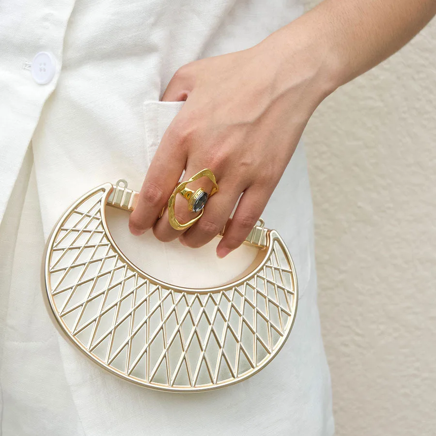 Silver Color Multi Style Acrylic Moon Bag mini Silver Color Sparkling Diamond Mini Crescent Bag Acrylic Material Shiny Finish
Silver Color Multi Style Acrylic Moon Bag mini Silver Color Sparkling Diamond Mini Crescent Bag Acrylic Material Shiny Finish