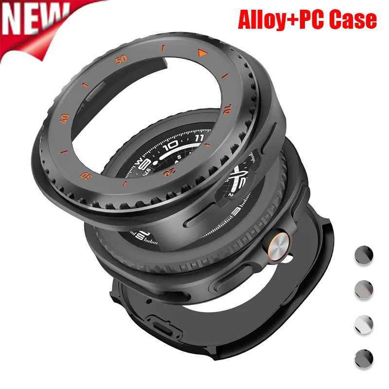 Luxry Alloy+PC Case for Samsung Galaxy Watch 8 classic 46mm Aluminum Bumper Frame No Glass Galaxy Watch 8 Accessories Cover
Luxry Alloy+PC Case for Samsung Galaxy Watch 8 classic 46mm Aluminum Bumper Frame No Glass Galaxy Watch 8 Accessories Cover