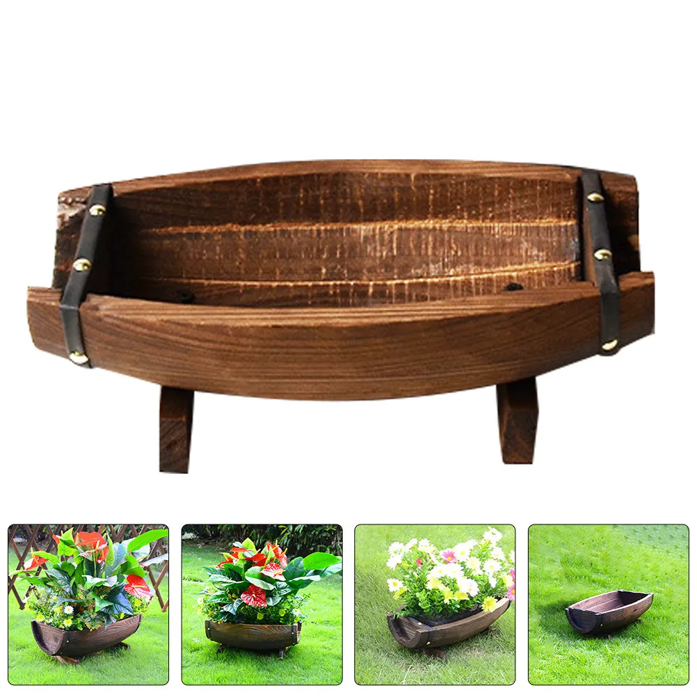 Half Round Wooden Barrel Planter 11.7x6.2 Inch Rustic Farmhouse Flower Pot for Patio Garden Wedding Prop Indoor Outdoor Plant
Half Round Wooden Barrel Planter 11.7x6.2 Inch Rustic Farmhouse Flower Pot for Patio Garden Wedding Prop Indoor Outdoor Plant