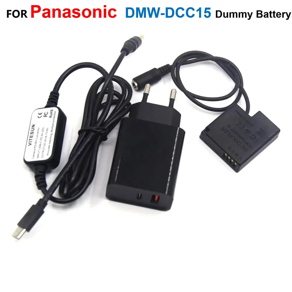 USB Type-C Power Cable+DMW-DCC15 DMW-BLH7 BLH7E Dummy Battery+Charger For Lumix DMC-GM1 GM5 GF7 GF8 LX10 LX15 DC-GF9KGK GF9XGK
USB Type-C Power Cable+DMW-DCC15 DMW-BLH7 BLH7E Dummy Battery+Charger For Lumix DMC-GM1 GM5 GF7 GF8 LX10 LX15 DC-GF9KGK GF9XGK