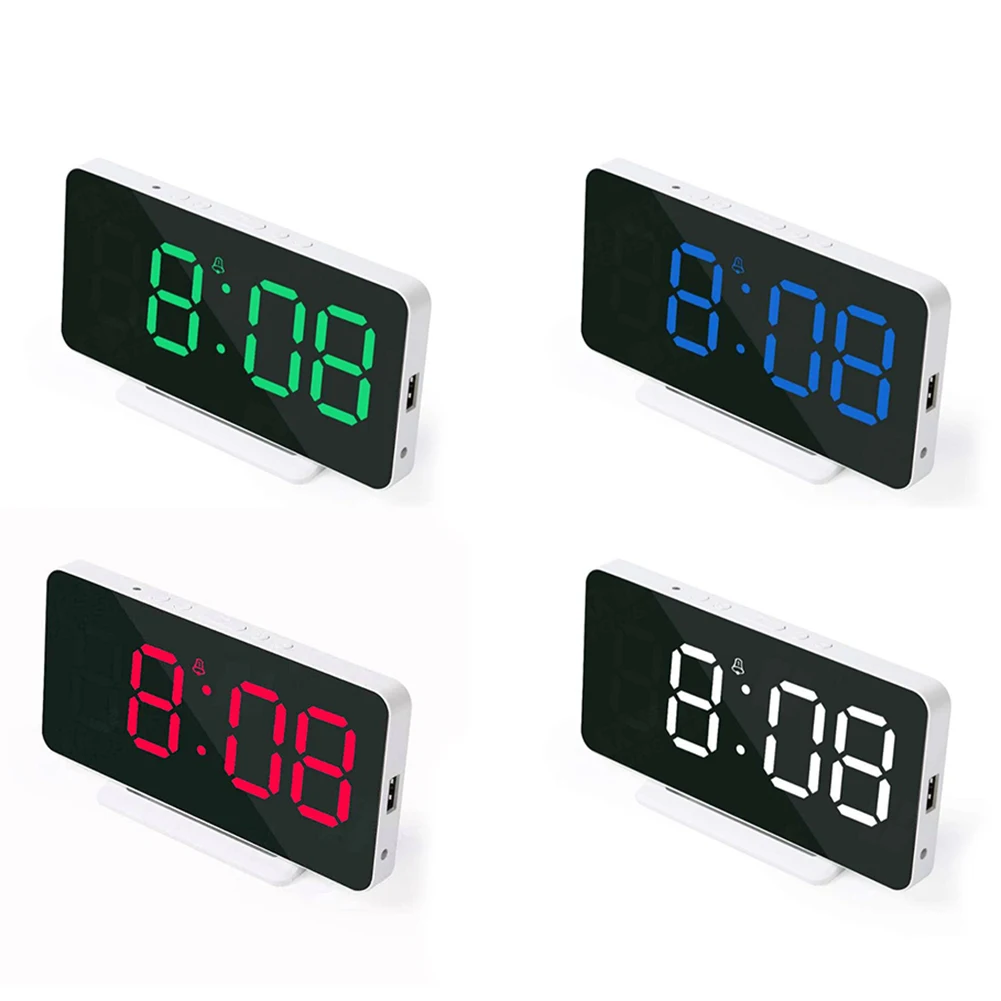 Car LED Mirror Clock Large Screen Simple Clock USB Charging Photosensitive Digital AI Intelligent Alarm Clock
Car LED Mirror Clock Large Screen Simple Clock USB Charging Photosensitive Digital AI Intelligent Alarm Clock