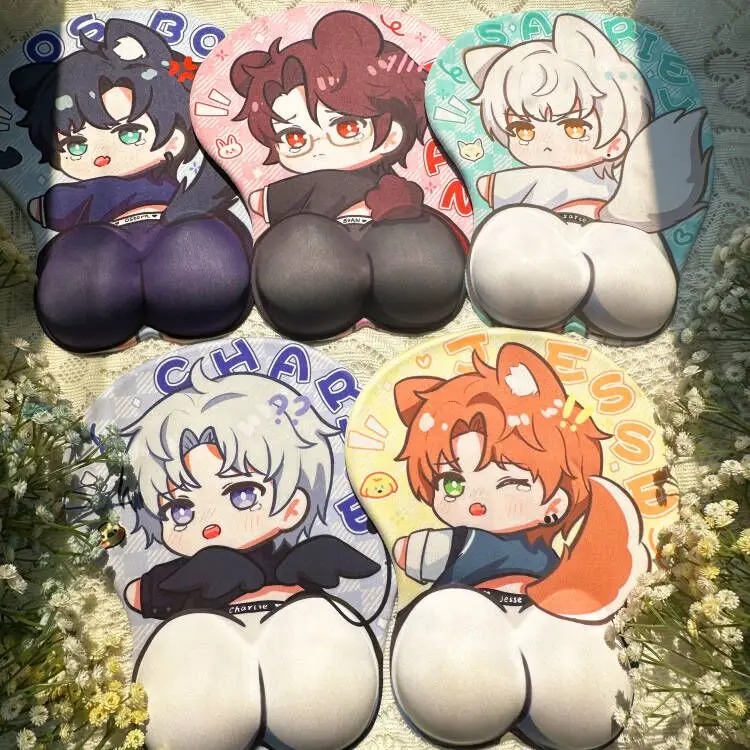 Anime Light and Night Osborn Charlie Jesse Evan Sariel Cosplay series Mouse Rubber Pad Gel 3D butt mouse pad Q Wrist brace
Anime Light and Night Osborn Charlie Jesse Evan Sariel Cosplay series Mouse Rubber Pad Gel 3D butt mouse pad Q Wrist brace