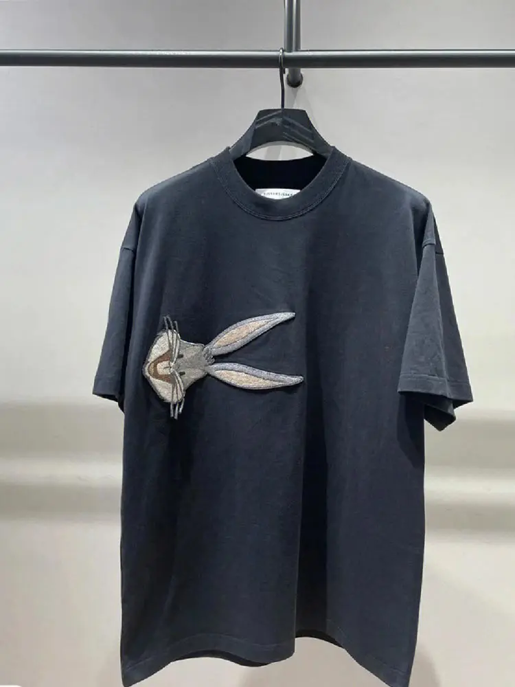 plus Size Women's T-Shirt Short Sleeve Embroidered Cotton Loose Fit Korean Style Casual Summer Top Fashionable And Versatile
plus Size Women's T-Shirt Short Sleeve Embroidered Cotton Loose Fit Korean Style Casual Summer Top Fashionable And Versatile