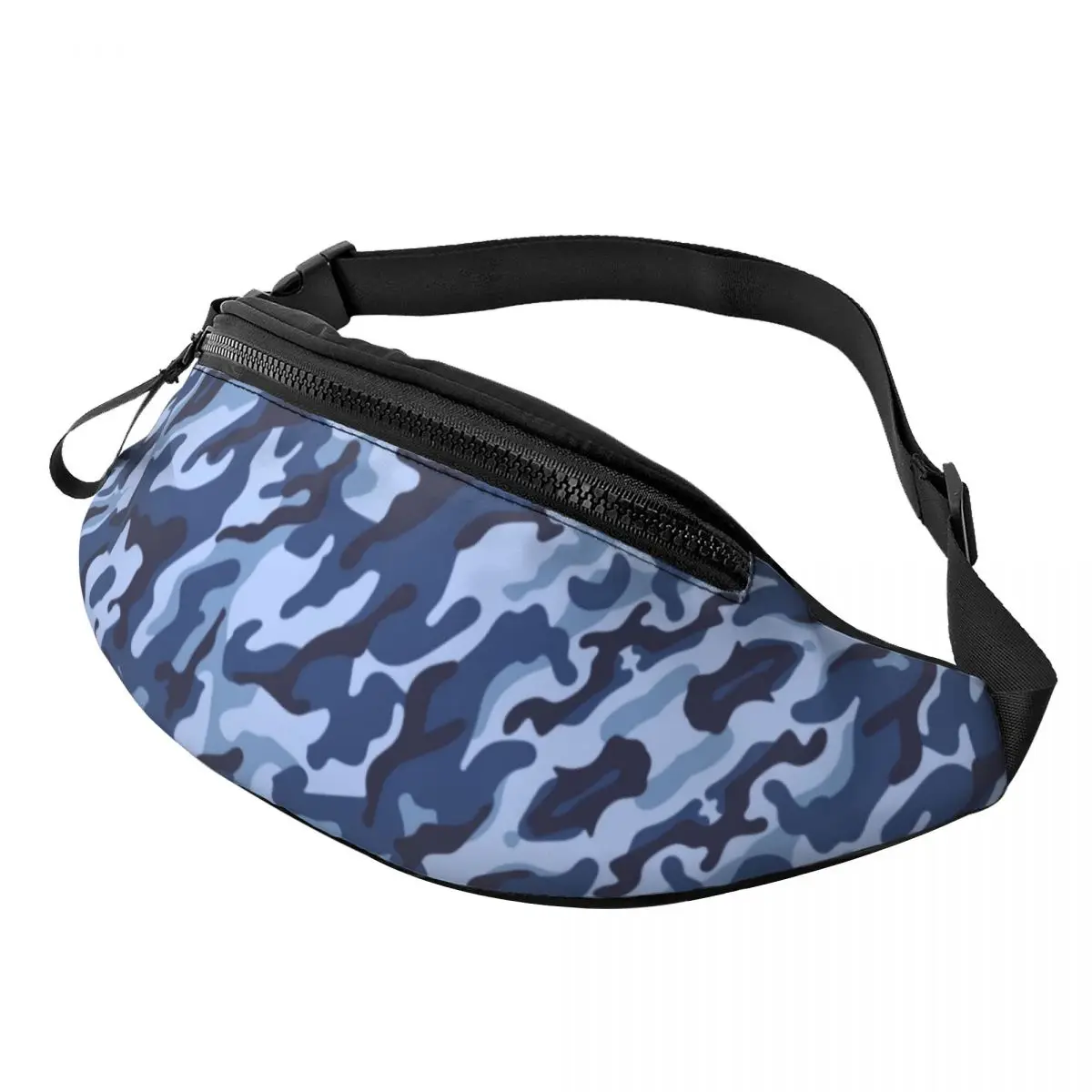 Custom Blue Navy Camo Fanny Pack for Men Women Fashion Camouflage Crossbody Waist Bag Traveling Phone Money Pouch
Custom Blue Navy Camo Fanny Pack for Men Women Fashion Camouflage Crossbody Waist Bag Traveling Phone Money Pouch