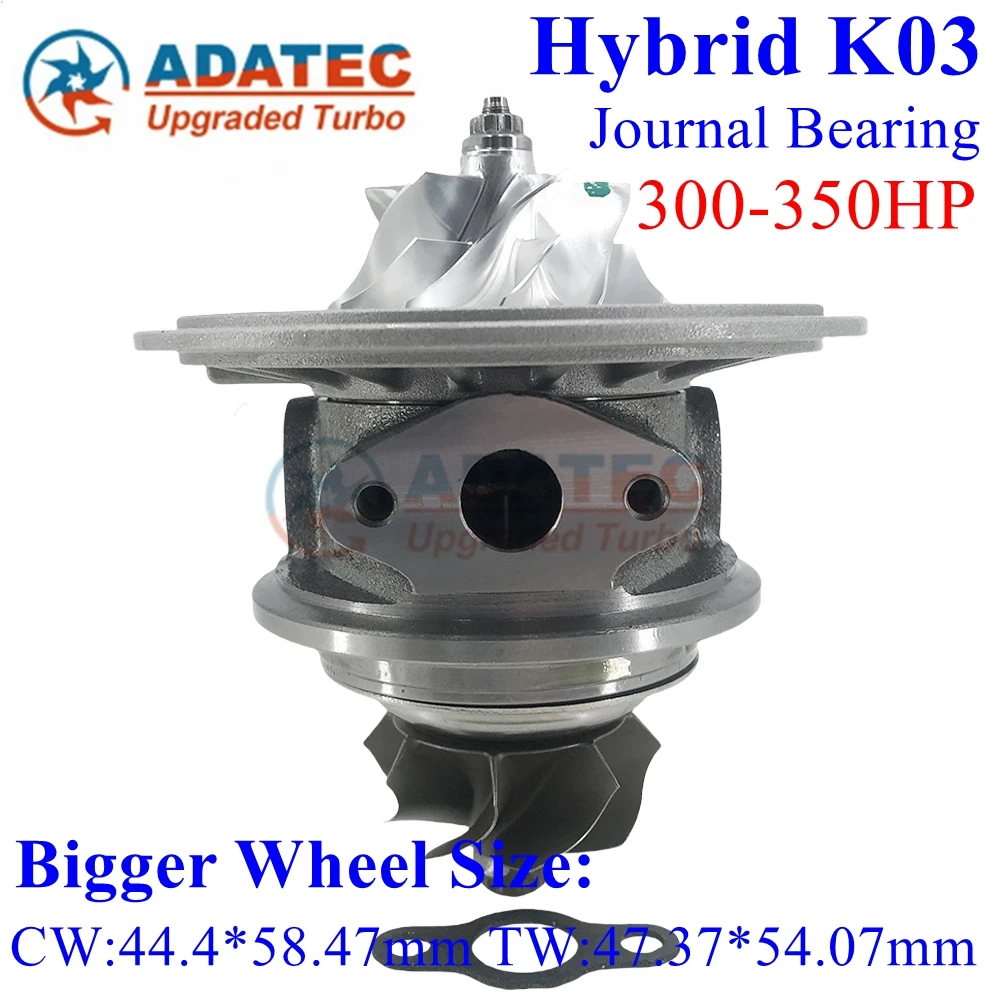 K03 Upgrade Turbo Cartridge 300-350HP 53039880290 Turbine 06J145713K for VW Golf Sharan II Scirocco 2.0 TSI 200HP CCZA CCZB
K03 Upgrade Turbo Cartridge 300-350HP 53039880290 Turbine 06J145713K for VW Golf Sharan II Scirocco 2.0 TSI 200HP CCZA CCZB