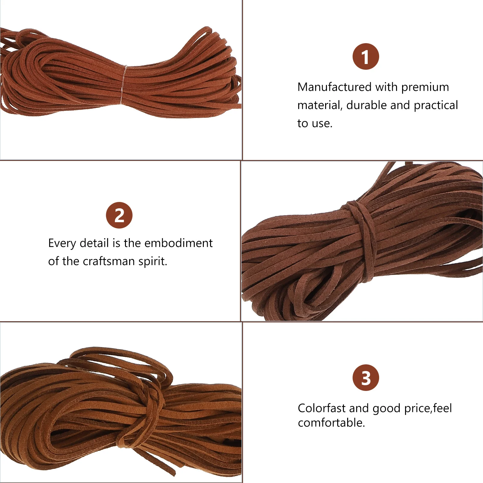 4pcs Suede Cord Diy Jewelry Rope For Bracelet Necklace Making Beading String Braided Craft Cord Woven Beading Rope
4pcs Suede Cord Diy Jewelry Rope For Bracelet Necklace Making Beading String Braided Craft Cord Woven Beading Rope
