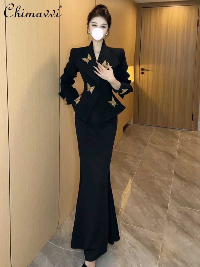 2024 Winter European Goods Senior Design Sense Heavy Industry Black Suit Short Jacket For Women
2024 Winter European Goods Senior Design Sense Heavy Industry Black Suit Short Jacket For Women