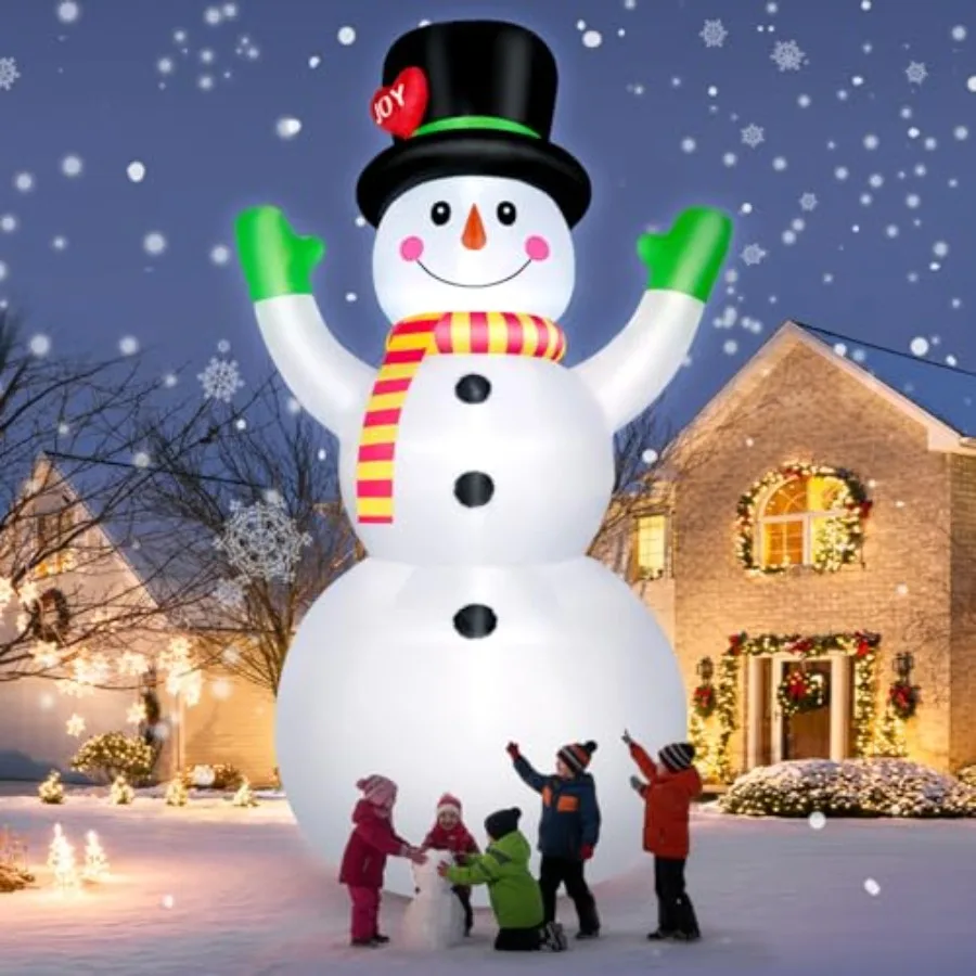 10 FT Christmas Inflatables Snowman Outdoor Yard Decorations, Giant Blow Up Snowman, Built-in Bright LED Lights, Huge Xmas Blow
10 FT Christmas Inflatables Snowman Outdoor Yard Decorations, Giant Blow Up Snowman, Built-in Bright LED Lights, Huge Xmas Blow