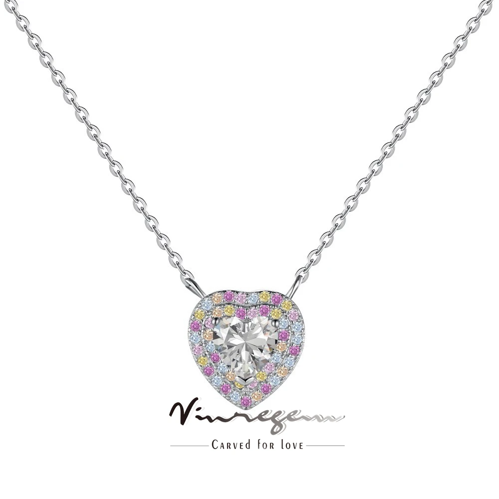 Vinregem Heart Cut 6*6MM Lab Created Sapphire Gemstones Colorful Pendant Necklaces 100% 925 Sterling Silver Girls Gifts Jewelry
Vinregem Heart Cut 6*6MM Lab Created Sapphire Gemstones Colorful Pendant Necklaces 100% 925 Sterling Silver Girls Gifts Jewelry
