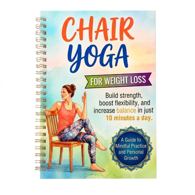 Chair Yoga for Weight Loss Book, 10 Minutes a Day Mindful Practice Guide, Spiral Bound Low-Impact Manual to Build Strength, Boost Flexibility& Increase Balance for Beginners& Seniors Home Fitness& Personal Growth
Chair Yoga for Weight Loss Book, 10 Minutes a Day Mindful Practice Guide, Spiral Bound Low-Impact Manual to Build Strength, Boost Flexibility& Increase Balance for Beginners& Seniors Home Fitness& Personal Growth