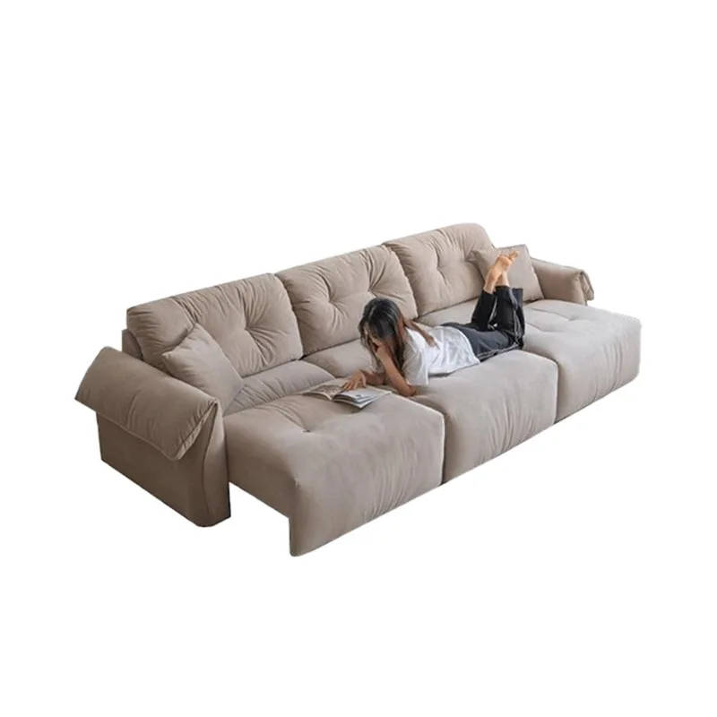 Electric cloud sofa cat scratch cloth cream style modern living room high backrest large sitting depth function retractable sofa
Electric cloud sofa cat scratch cloth cream style modern living room high backrest large sitting depth function retractable sofa