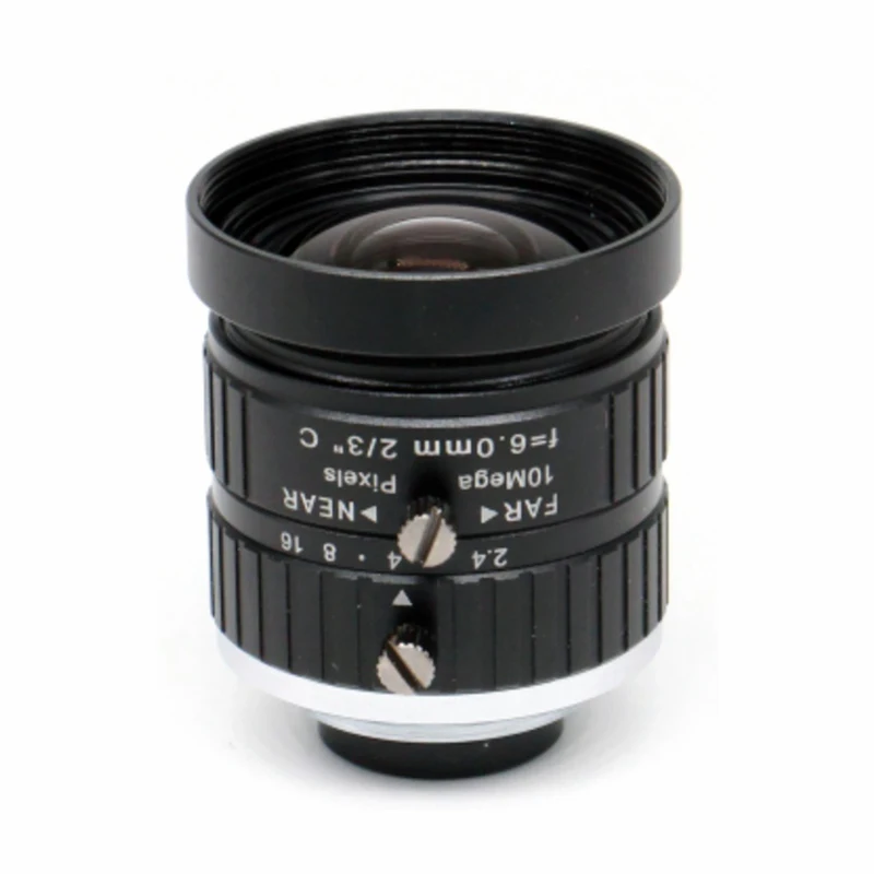 10MP 2/3" 6MM C-Mount Lens Machine Vision Low Distortion Lens For Industrial 4K Network Camera CCTV IP Security Cameras SL-0428
10MP 2/3" 6MM C-Mount Lens Machine Vision Low Distortion Lens For Industrial 4K Network Camera CCTV IP Security Cameras SL-0428