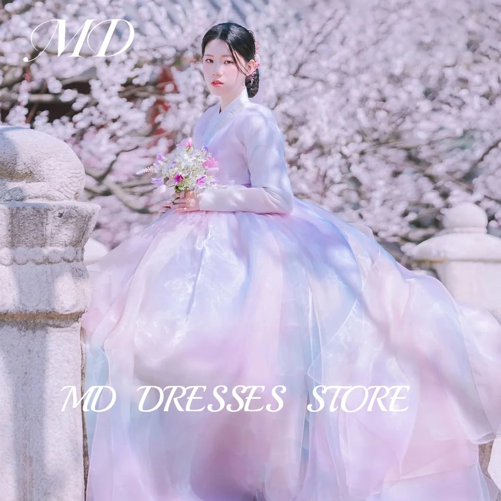 MD Lavender A Line Hanbok V-Neck Wedding Dresses Pleat Full Sleeve Korea PhotoShoot Customised Floor Length Bridal Gown 2025
MD Lavender A Line Hanbok V-Neck Wedding Dresses Pleat Full Sleeve Korea PhotoShoot Customised Floor Length Bridal Gown 2025