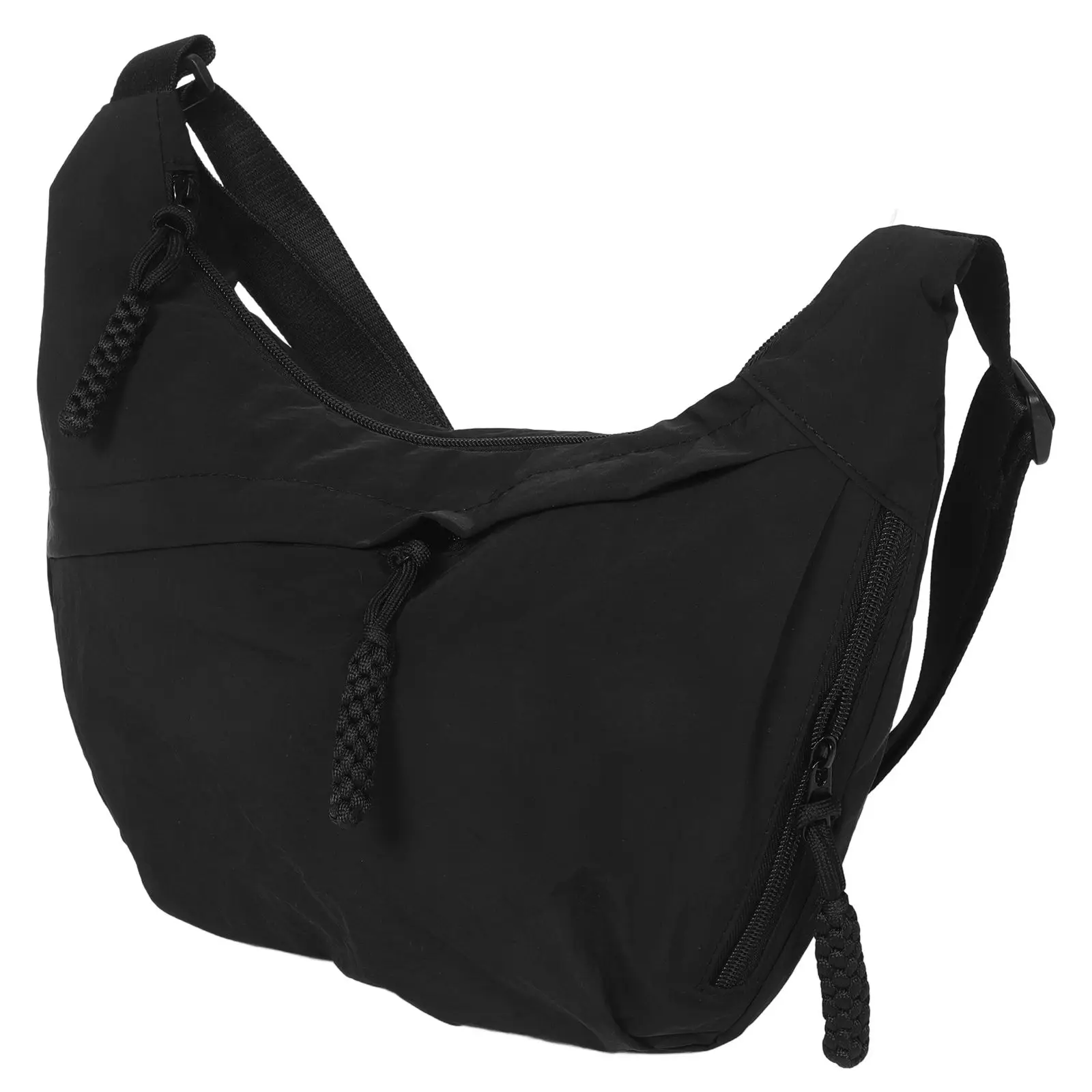 Single Shoulder Sling Bag Large Capacity Crescent Casual Black Crossbody Bags for Women Lightweight Summer Use
Single Shoulder Sling Bag Large Capacity Crescent Casual Black Crossbody Bags for Women Lightweight Summer Use