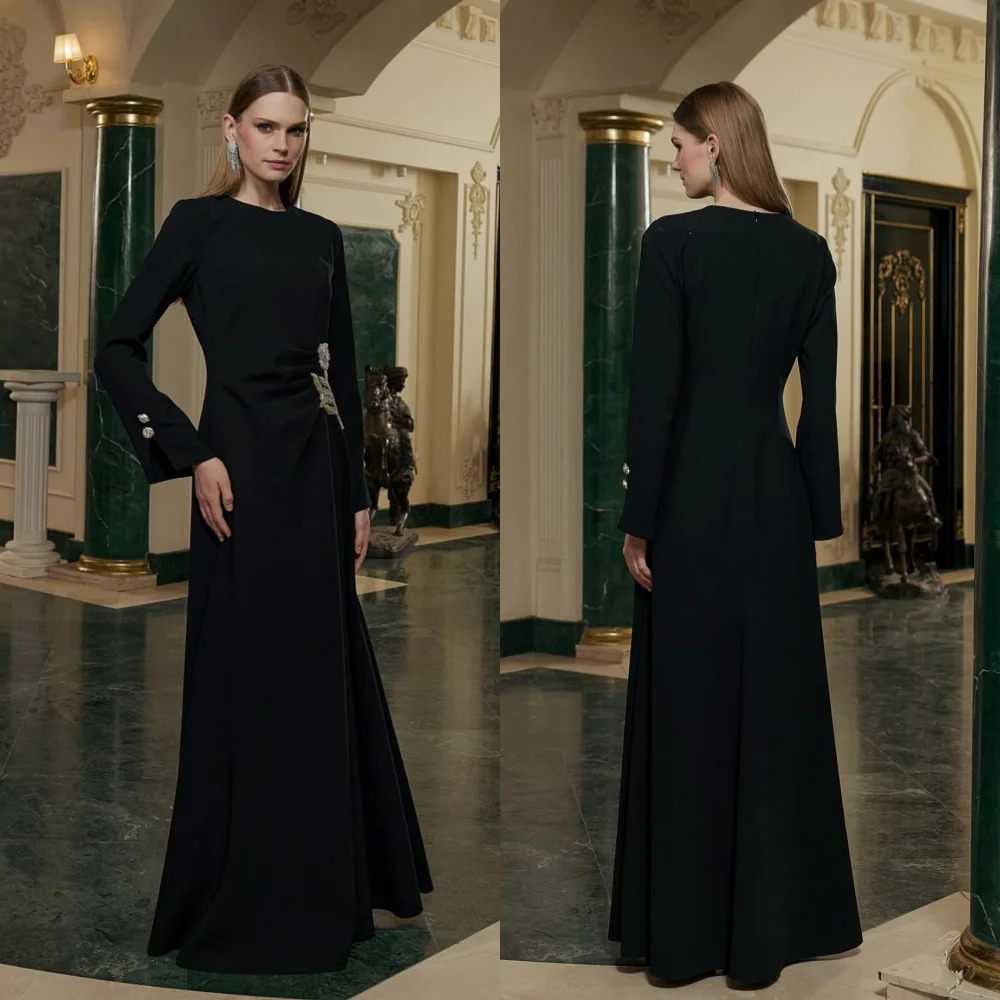Customized Jersey Applique Button O-Neck A-line Long Dresses Bespoke Occasion Classic Elegant High Quality Evening Gown
Customized Jersey Applique Button O-Neck A-line Long Dresses Bespoke Occasion Classic Elegant High Quality Evening Gown