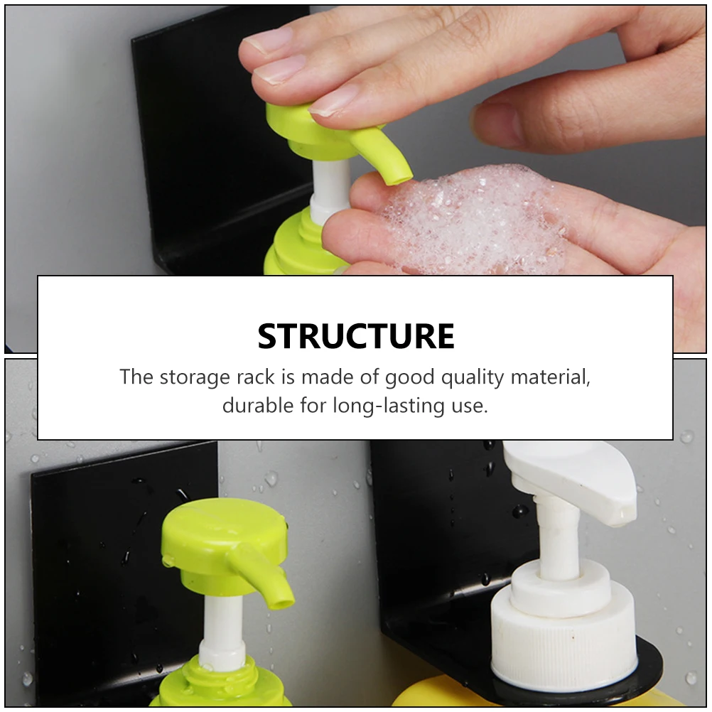 4pcs Wall Mounted Bottle Rack for Shampoo Storage Small Large Bright Black Aluminum Bathroom Kitchen Durability Easy
4pcs Wall Mounted Bottle Rack for Shampoo Storage Small Large Bright Black Aluminum Bathroom Kitchen Durability Easy