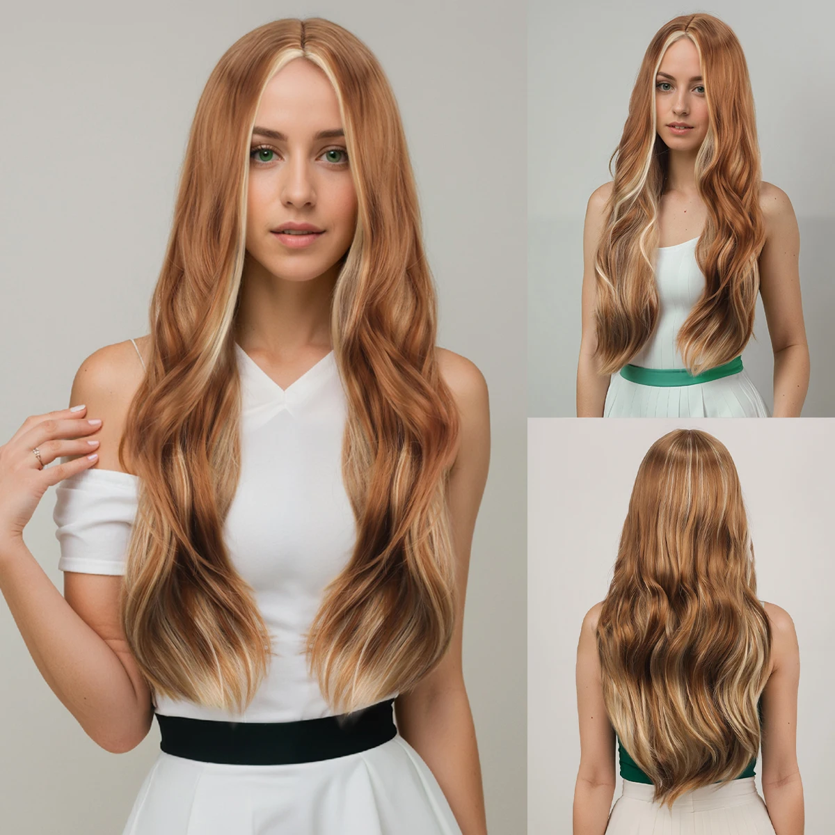 European and American Wave Roll Women's Wig Style Wig Synthetic fiber wig
European and American Wave Roll Women's Wig Style Wig Synthetic fiber wig